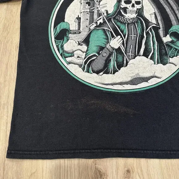 GHOST Band T Shirt Thrashed Distressed Men’s Large Faded Papa Emeritus III 21x25 - Picture 3 of 15